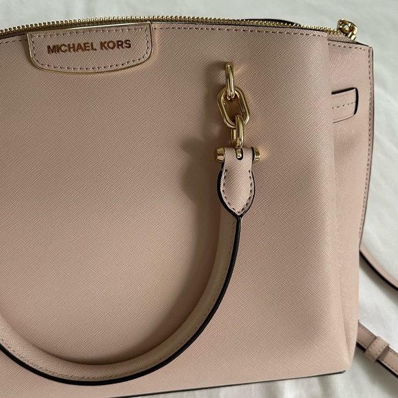NEW Michael Kors Satchel Medium Blush Pink - Picture 6 of 10
